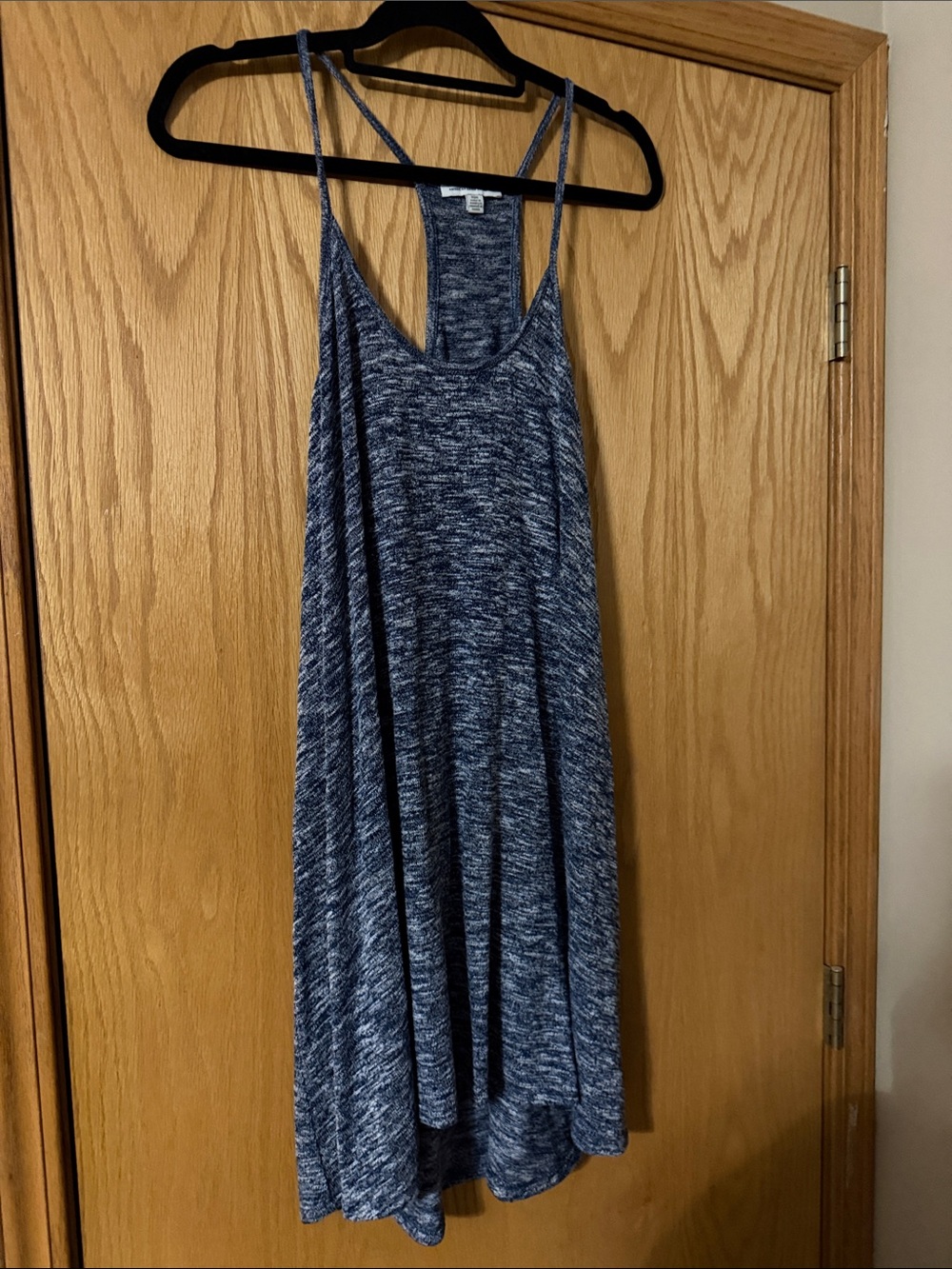 American Eagle Outfitters Blue and white knit Maxi Dress